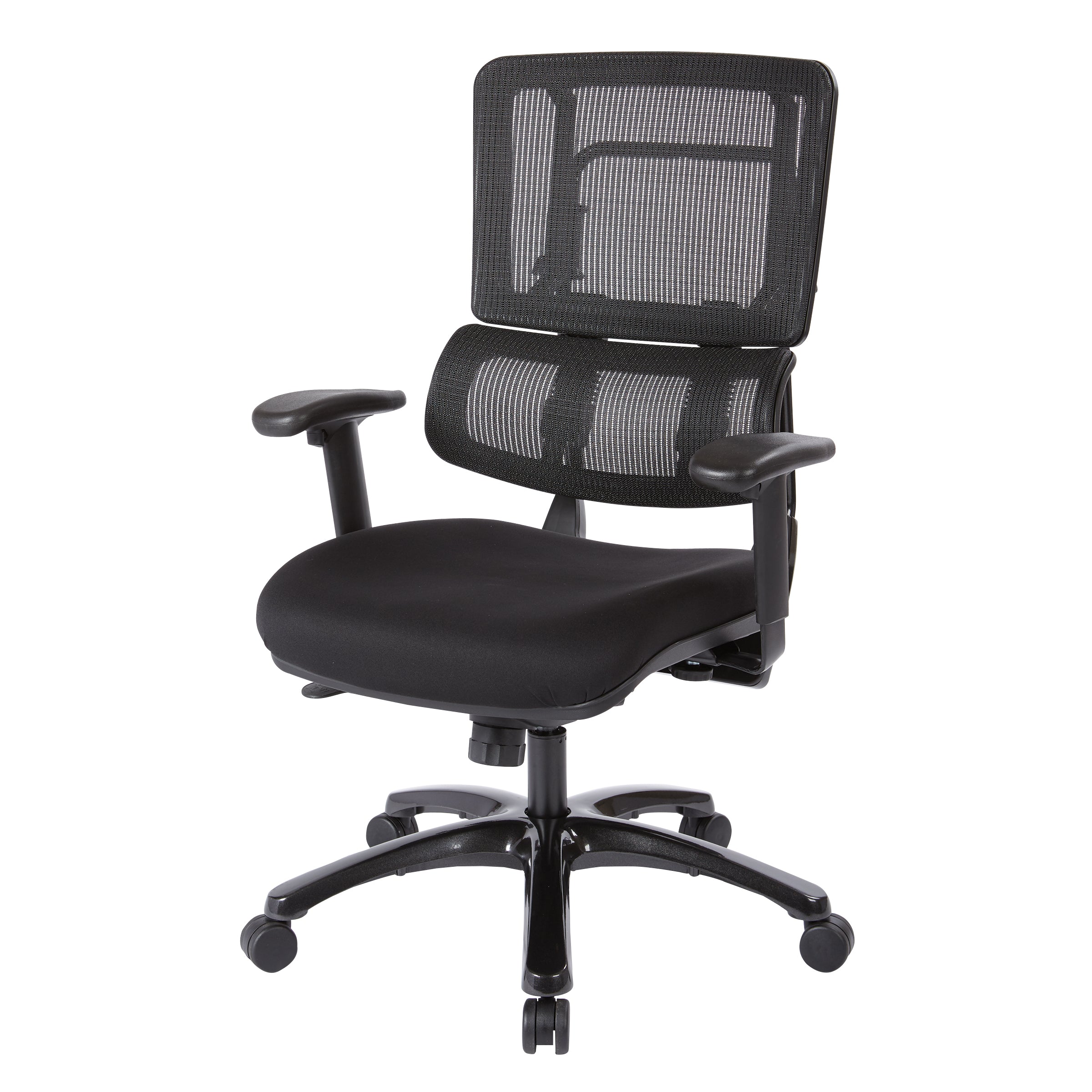 Vertical Black Mesh Back Chair with